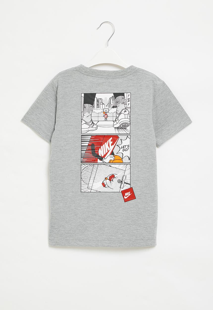 Nike - Nkb icons of play short sleeve tee - dk grey heather