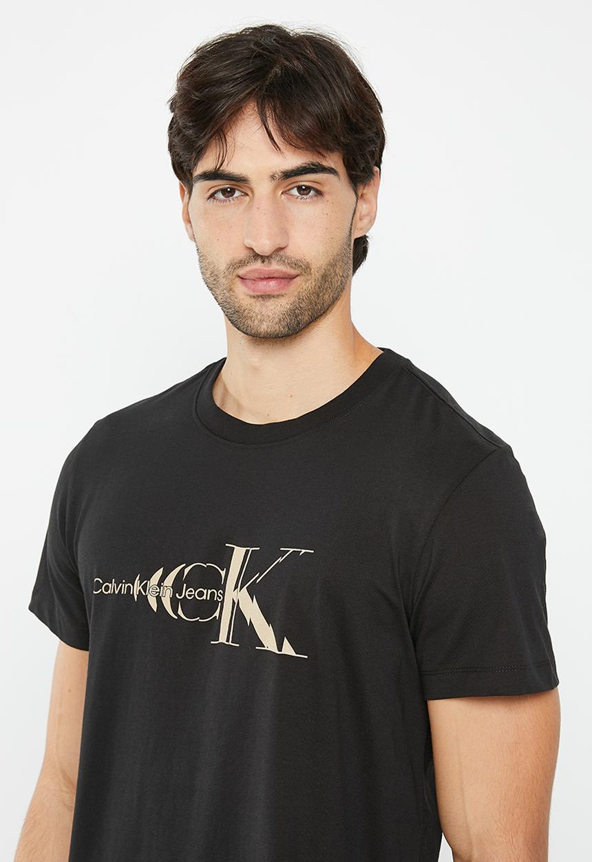 Calvin Klein - Glitched monologo tee - ck black