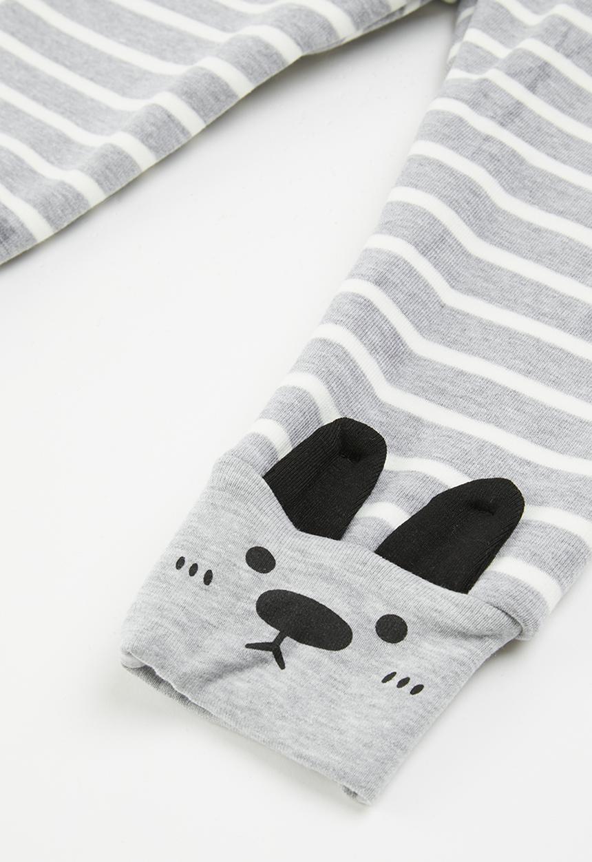 Pop Candy - Stripe legging - grey