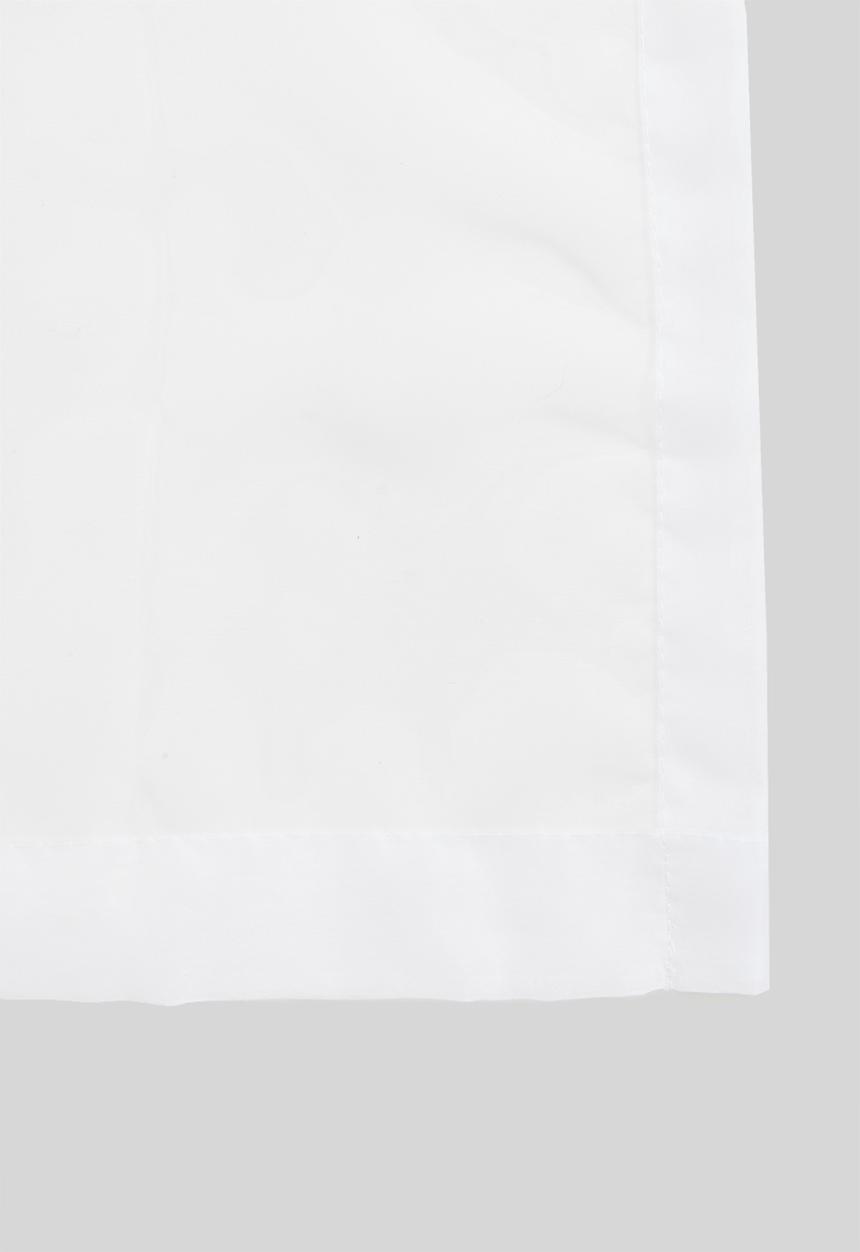 Design Collection - Plain voile taped curtain - white