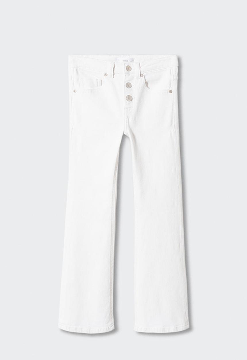 MANGO - Jeans flare - white