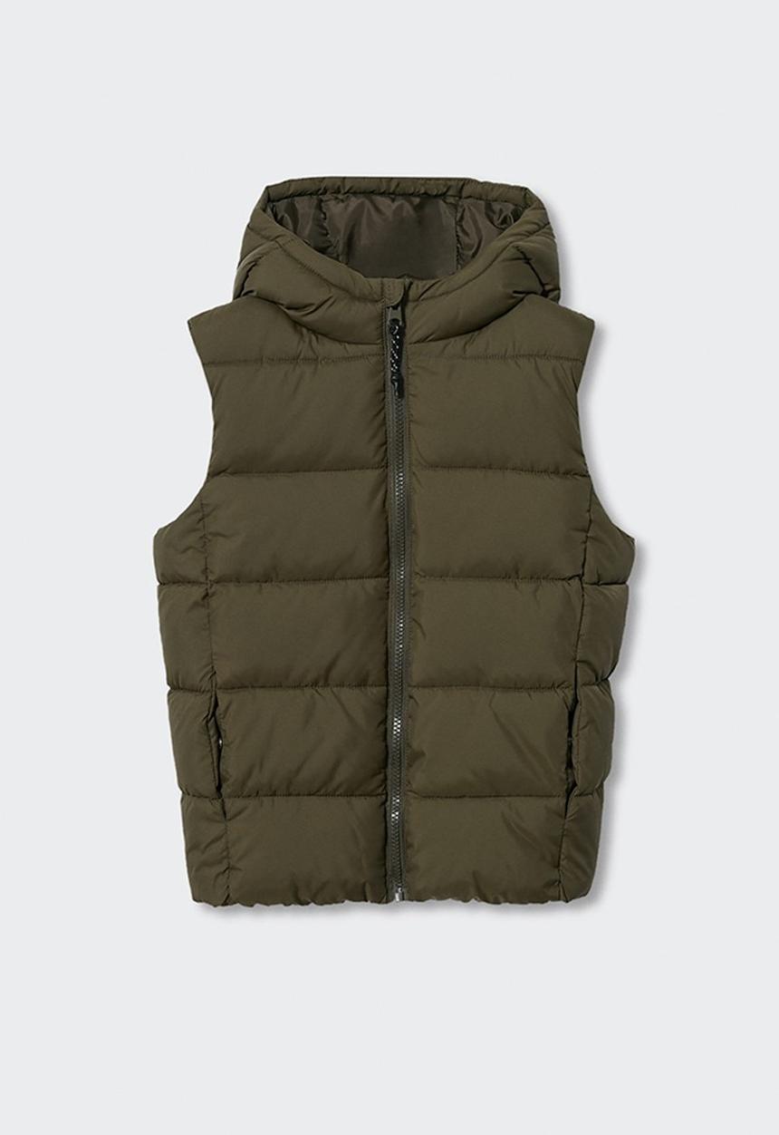 MANGO - Waistcoat amerv - khaki