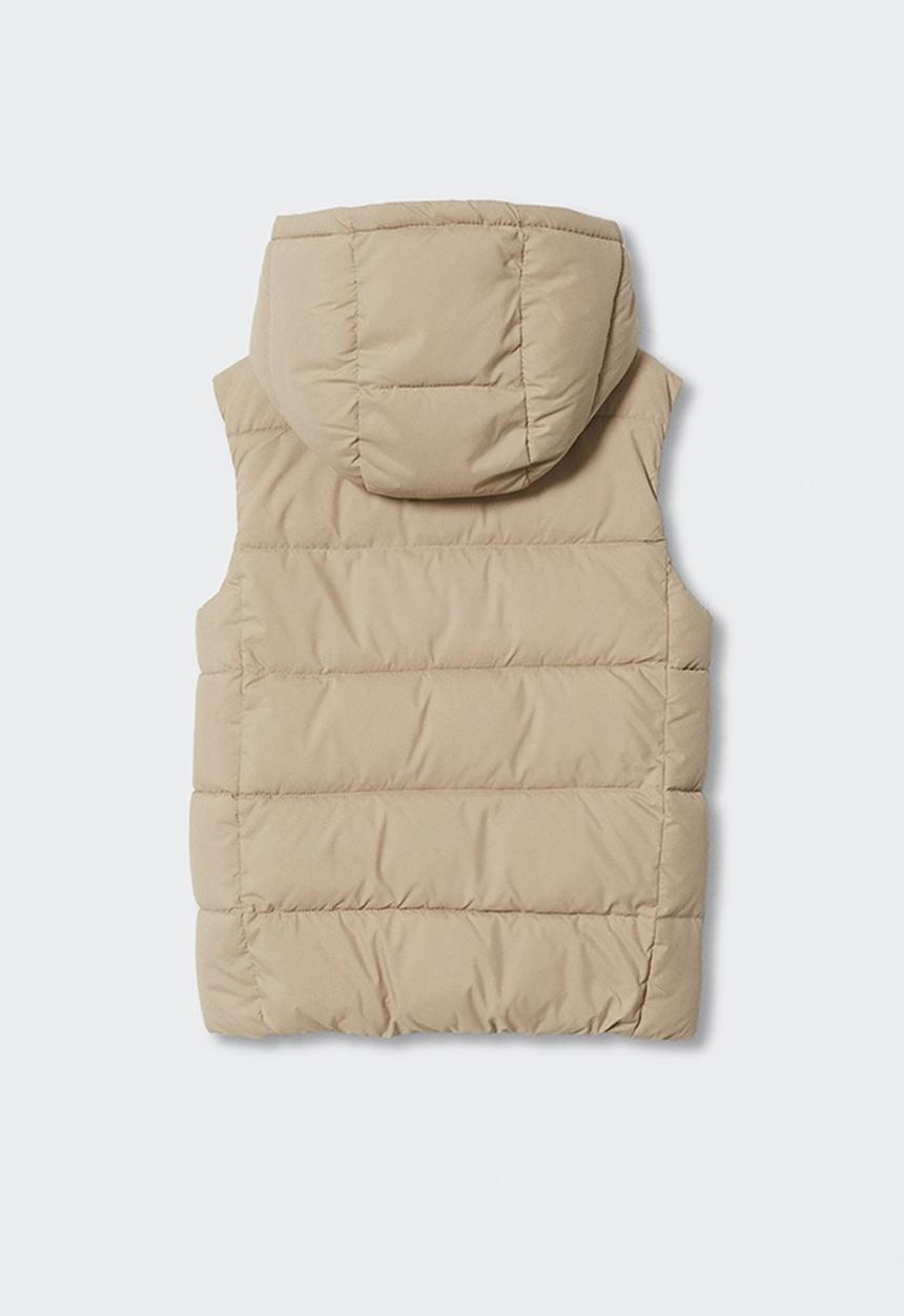 MANGO - Waistcoat amerv - beige