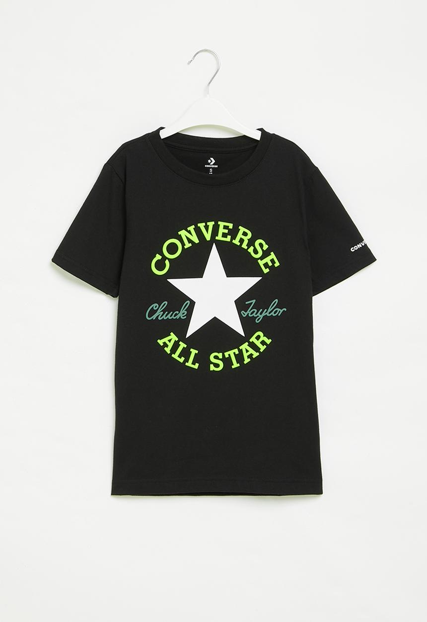 Converse - Teen dissected chuck patch short sleeve - black