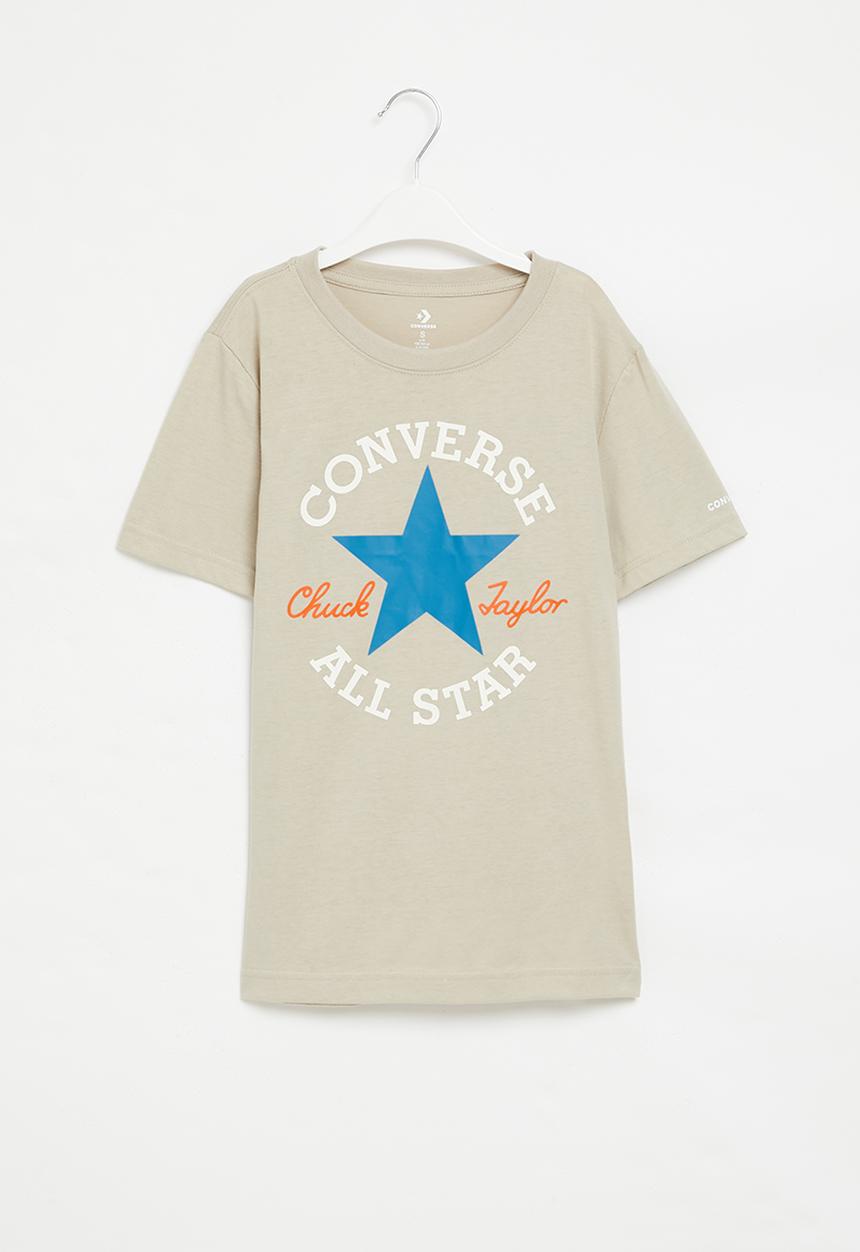 Converse - Teen dissected chuck patch short sleeve - beach stone