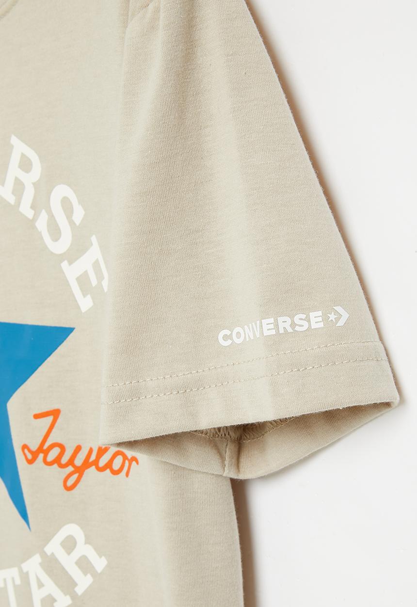 Converse - Teen dissected chuck patch short sleeve - beach stone