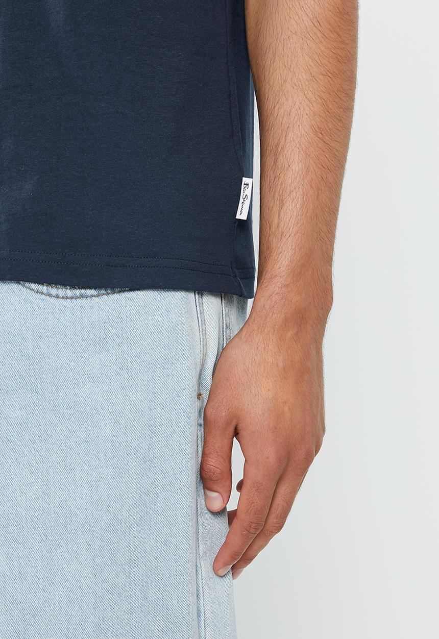 Ben Sherman - Uj stripe tee shirt - navy