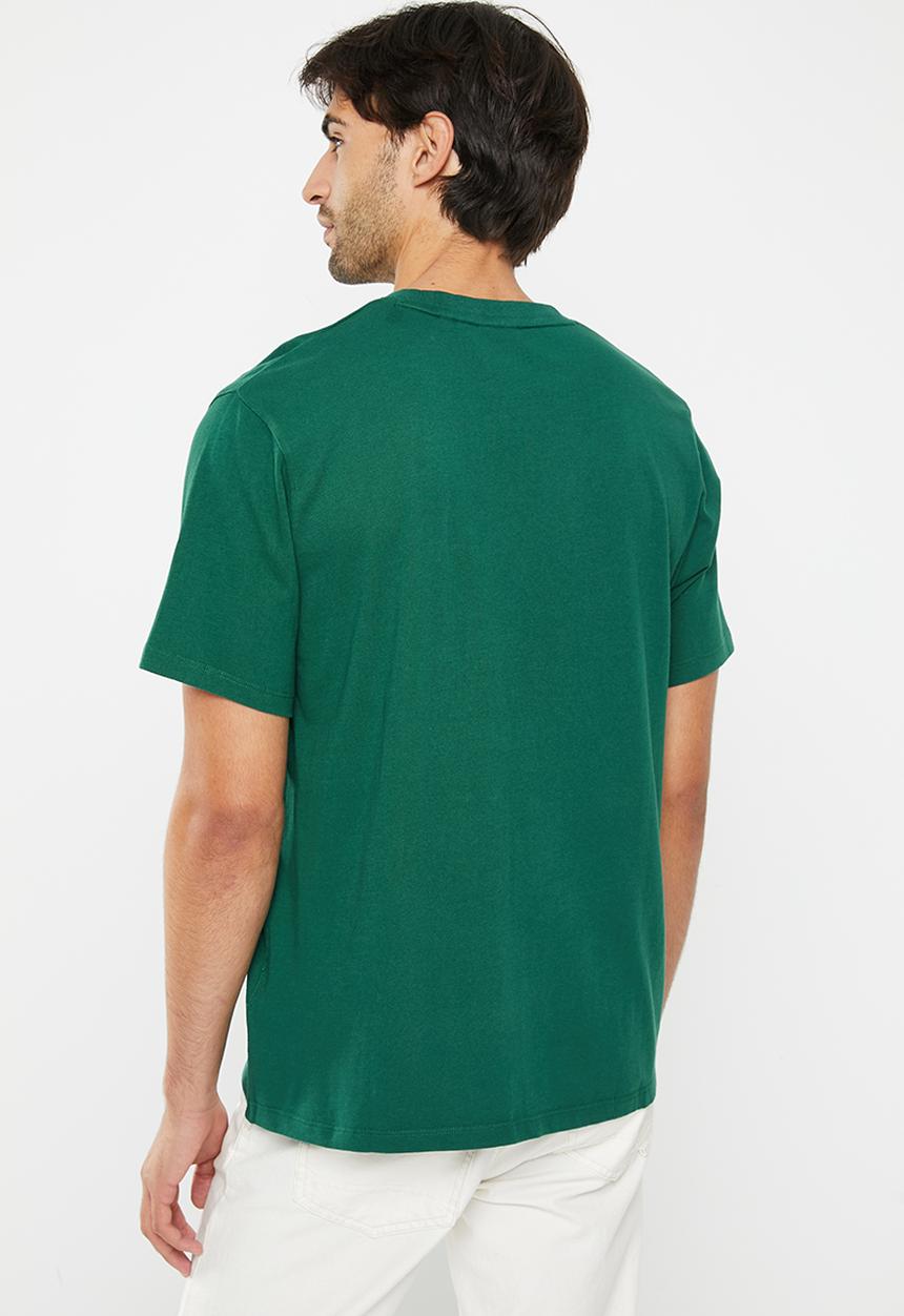 Superdry. - Code sl stacked apq tee - mid pine