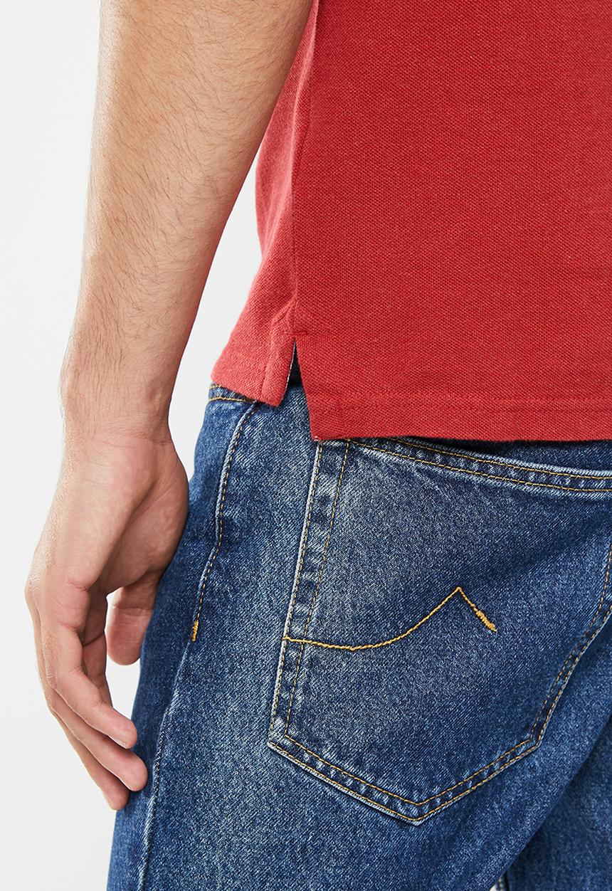 Superdry. - Classic pique polo - hike red marl