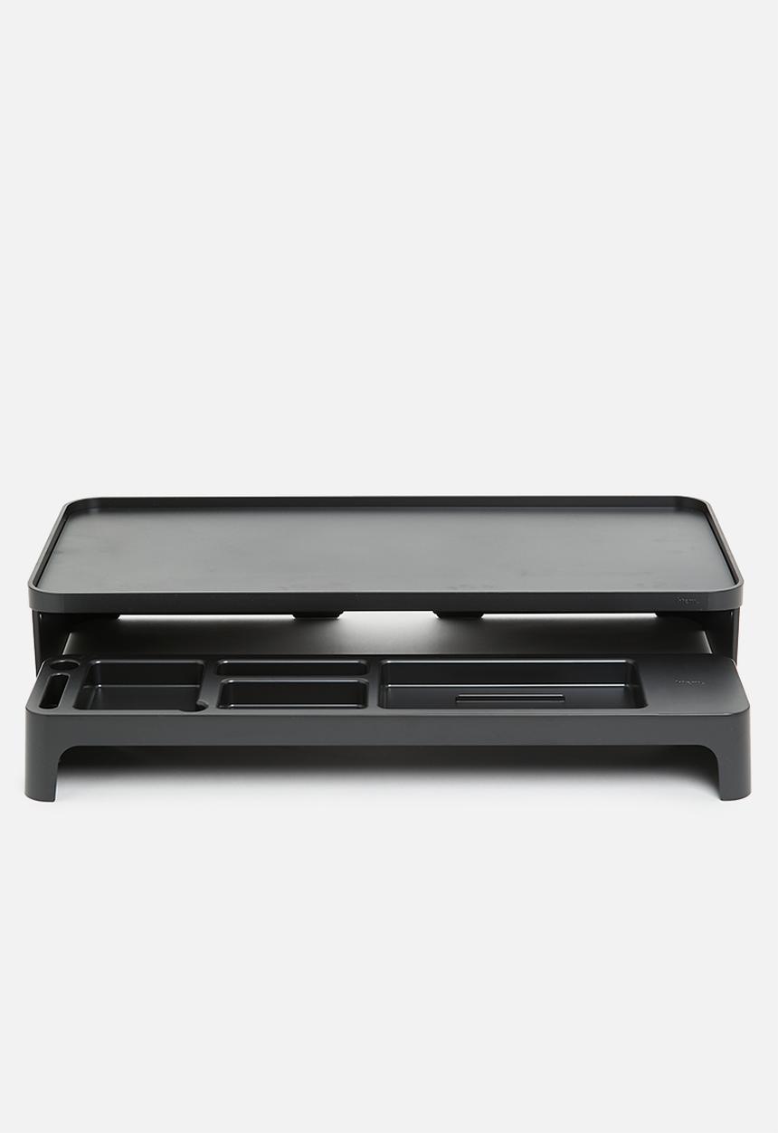 Litem - Monitor stand & desk organiser stand - black