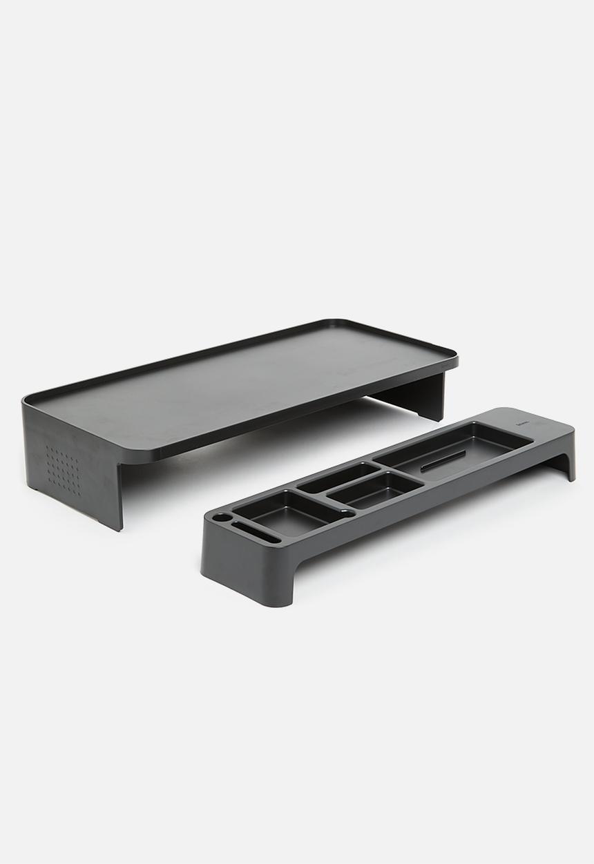Litem - Monitor stand & desk organiser stand - black