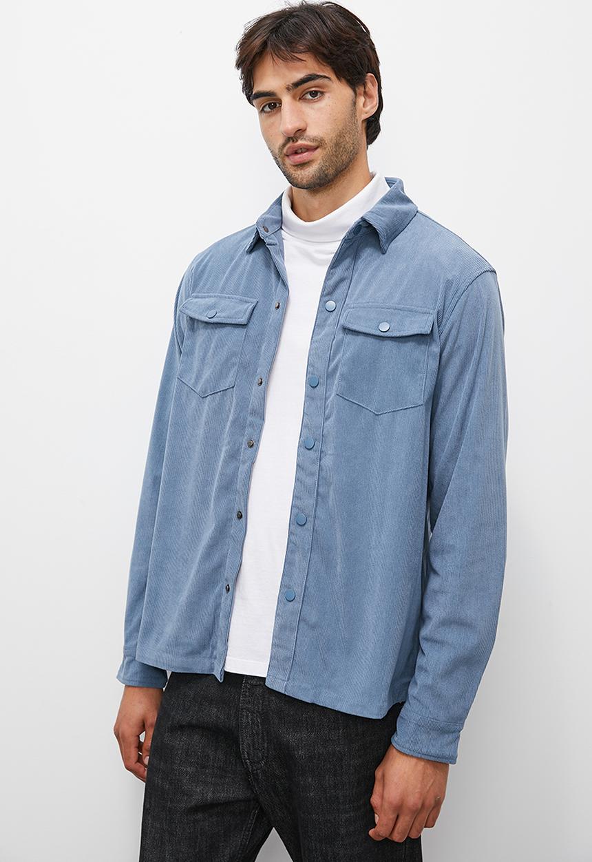 Superbalist - Corduroy long sleeve shirt - blue