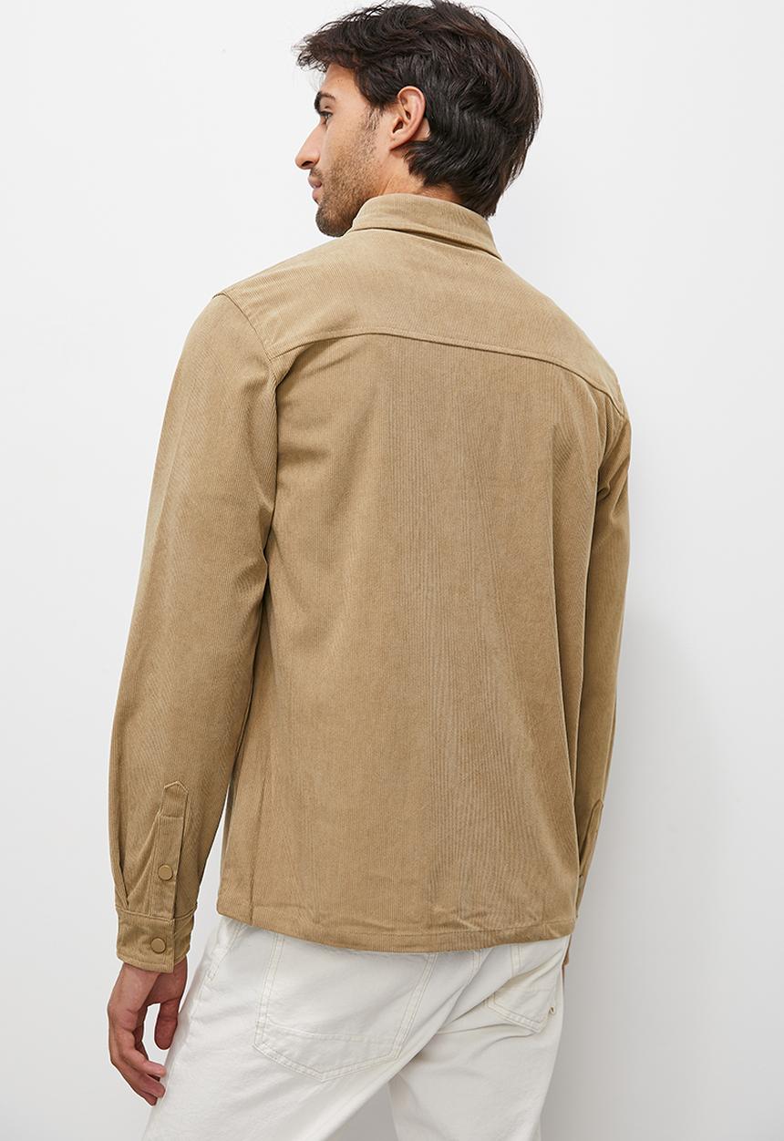 Superbalist - Corduroy long sleeve shirt - brown