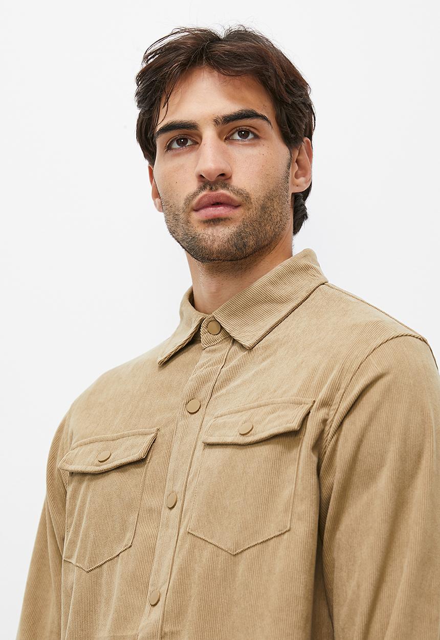 Superbalist - Corduroy long sleeve shirt - brown