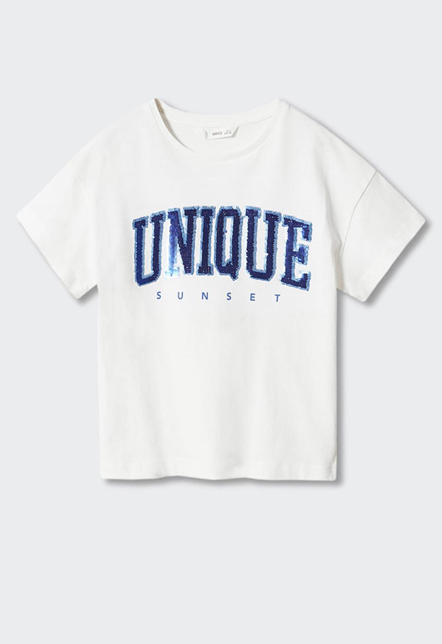 MANGO - T-shirt unique - off white