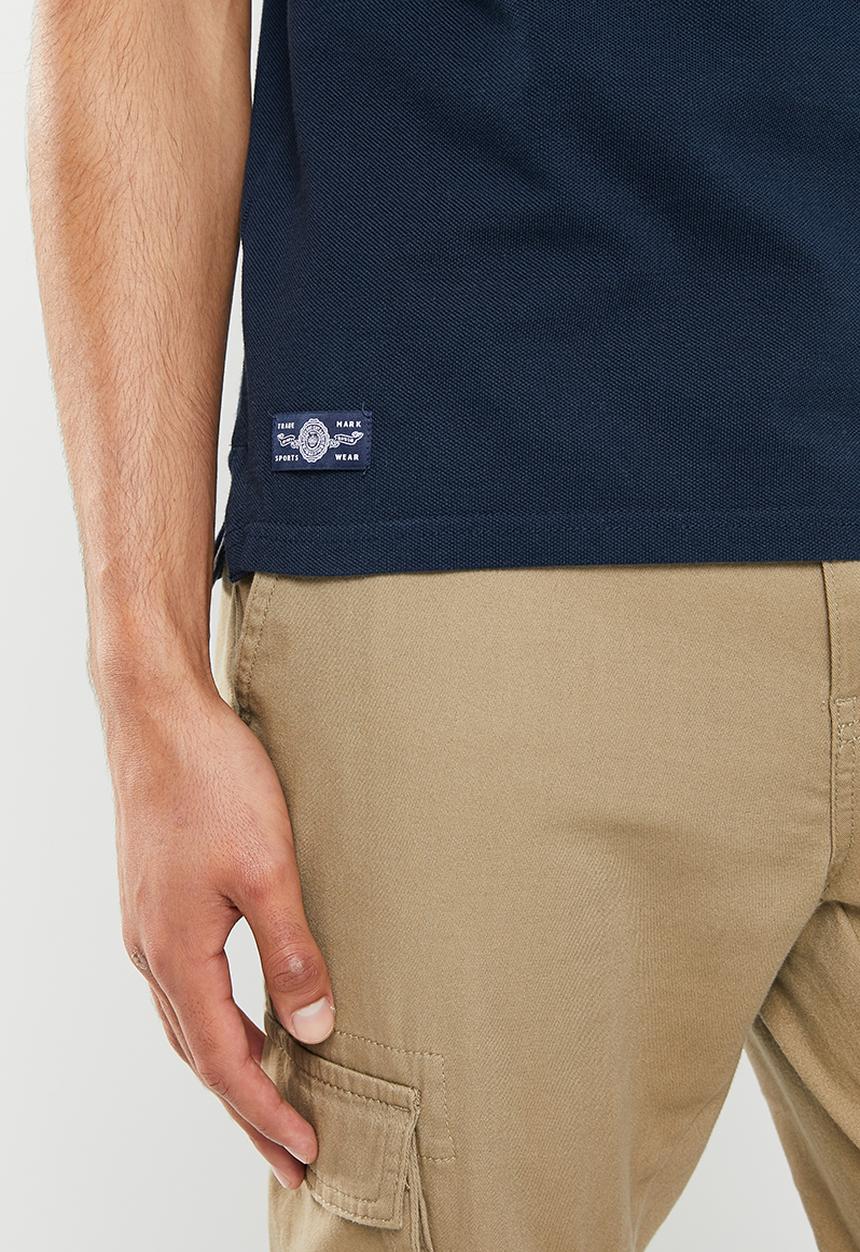 Superdry. - Vintage superstate polo - nautical navy & varsity red