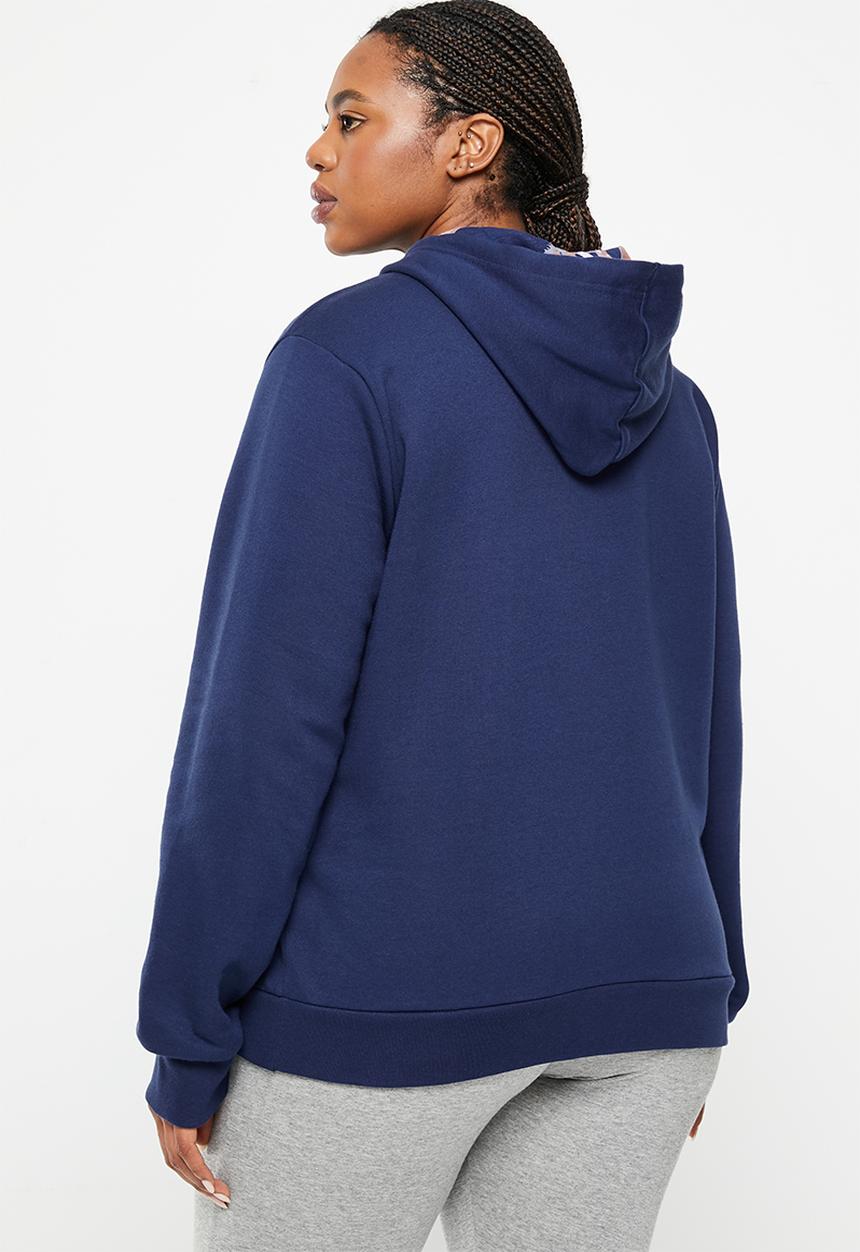 adidas Performance - Plus w blom g hoody - dark blue