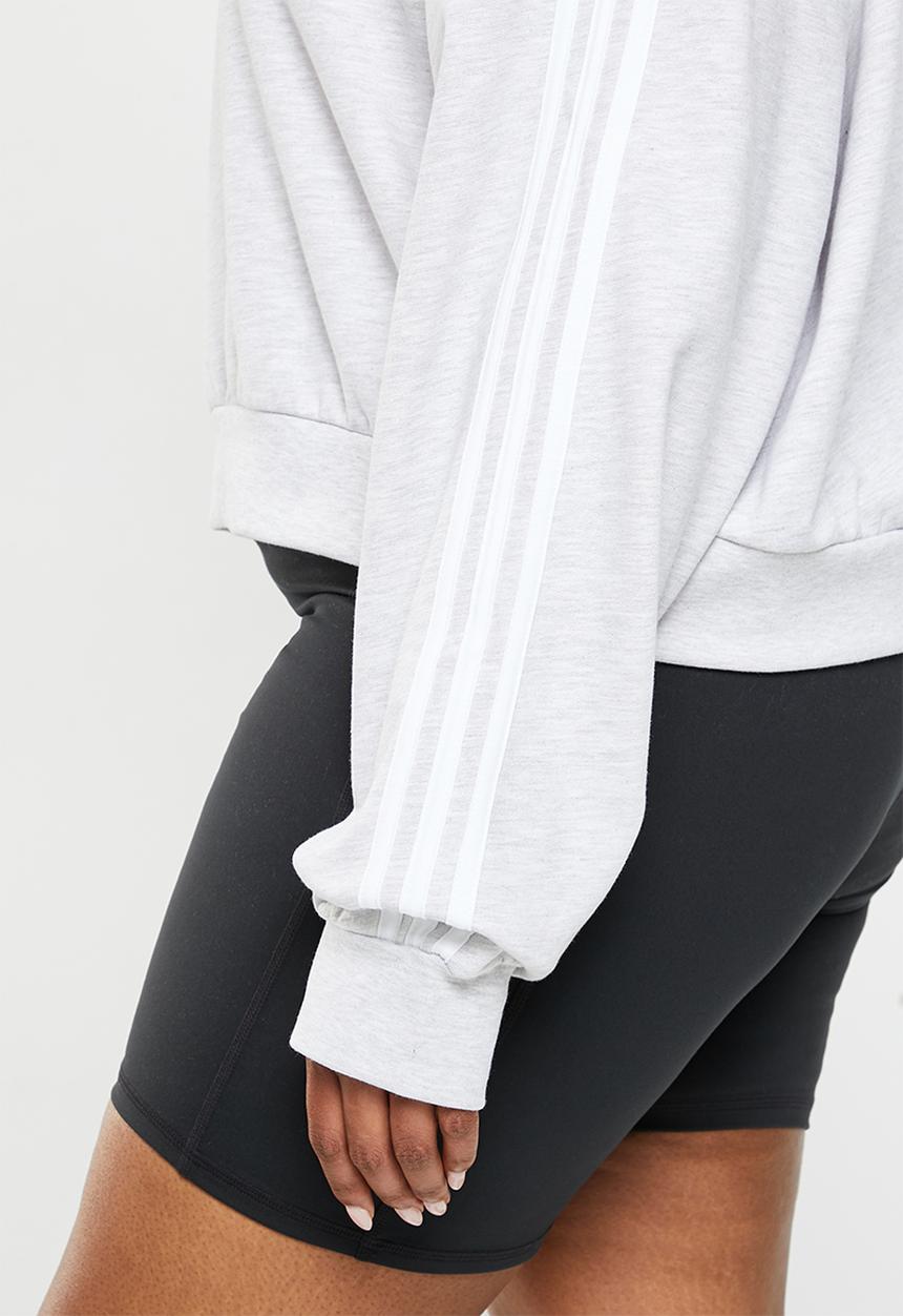 adidas Performance - Plus w 3s cr sweat - light grey heather
