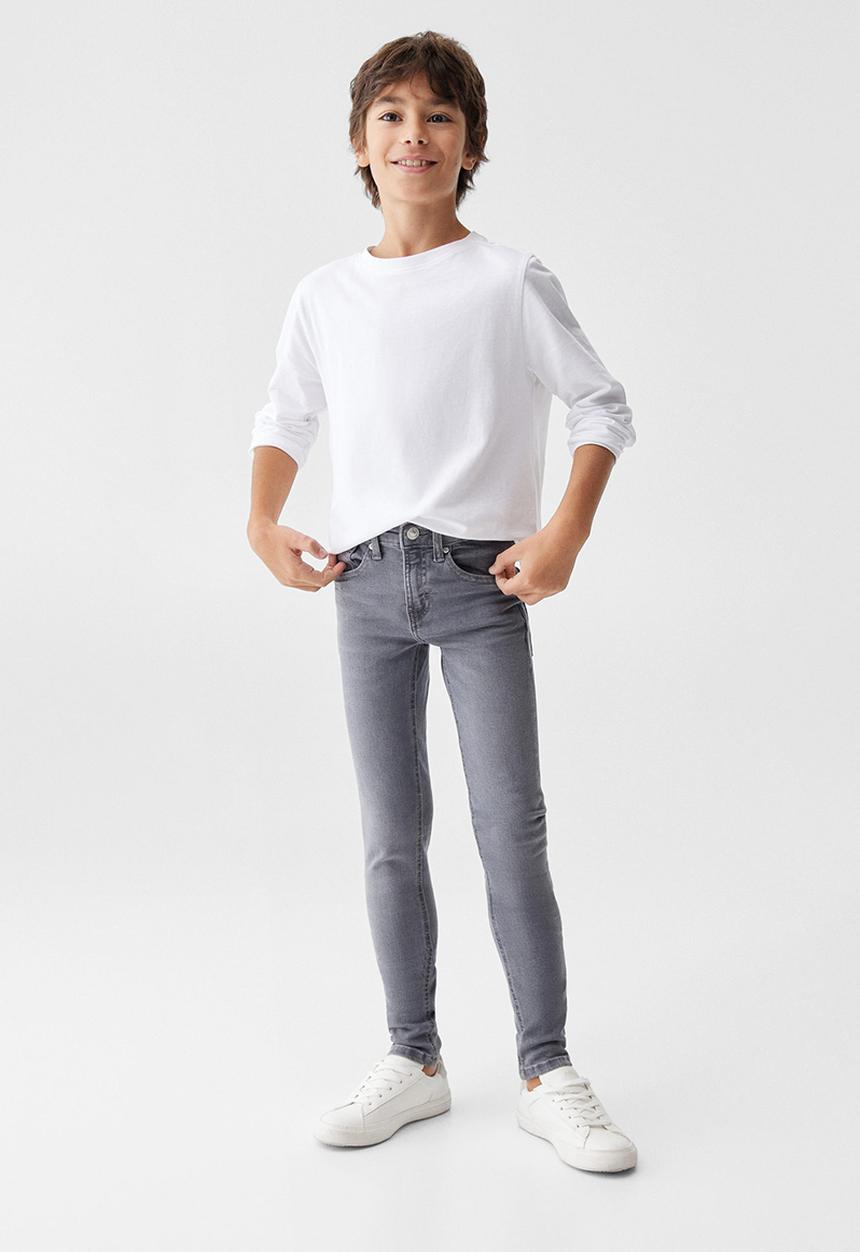 MANGO - Jeans skinny - light grey 
