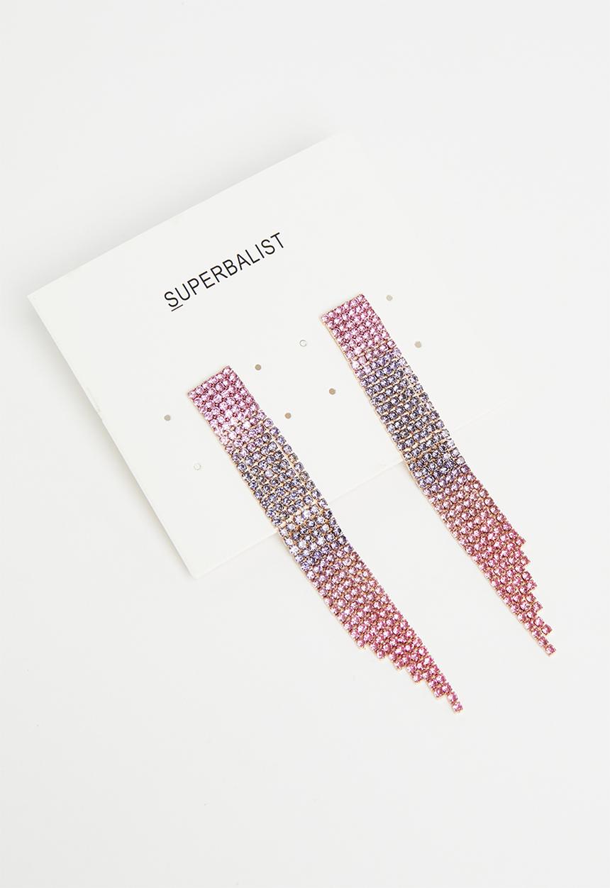Superbalist - Fern diamante earrings - multi