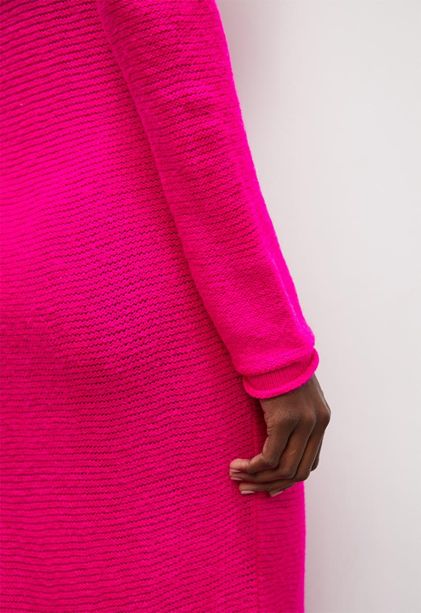 Superbalist - Poloneck column knitwear dress - pink