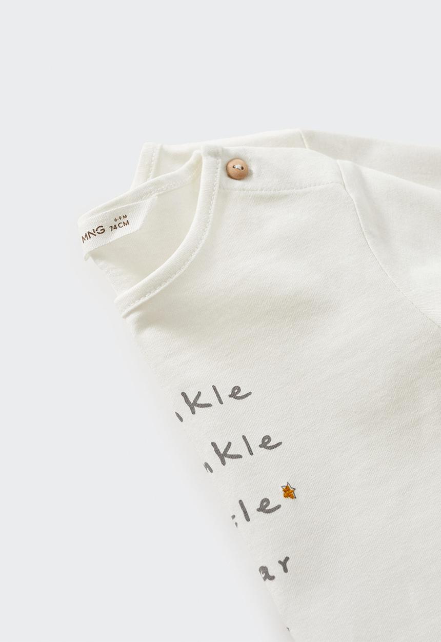 MANGO - T-shirt twinkle - off white