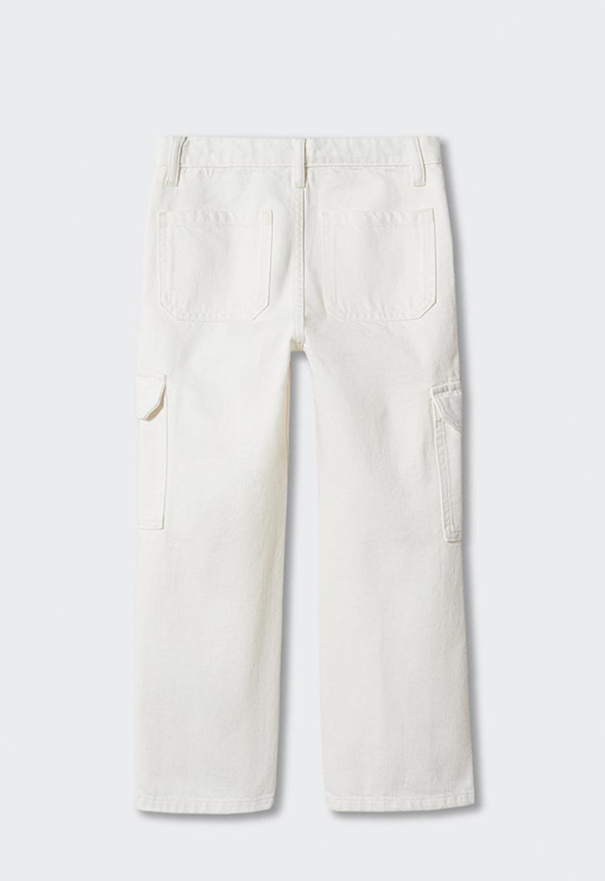 MANGO - Jeans cargo - white