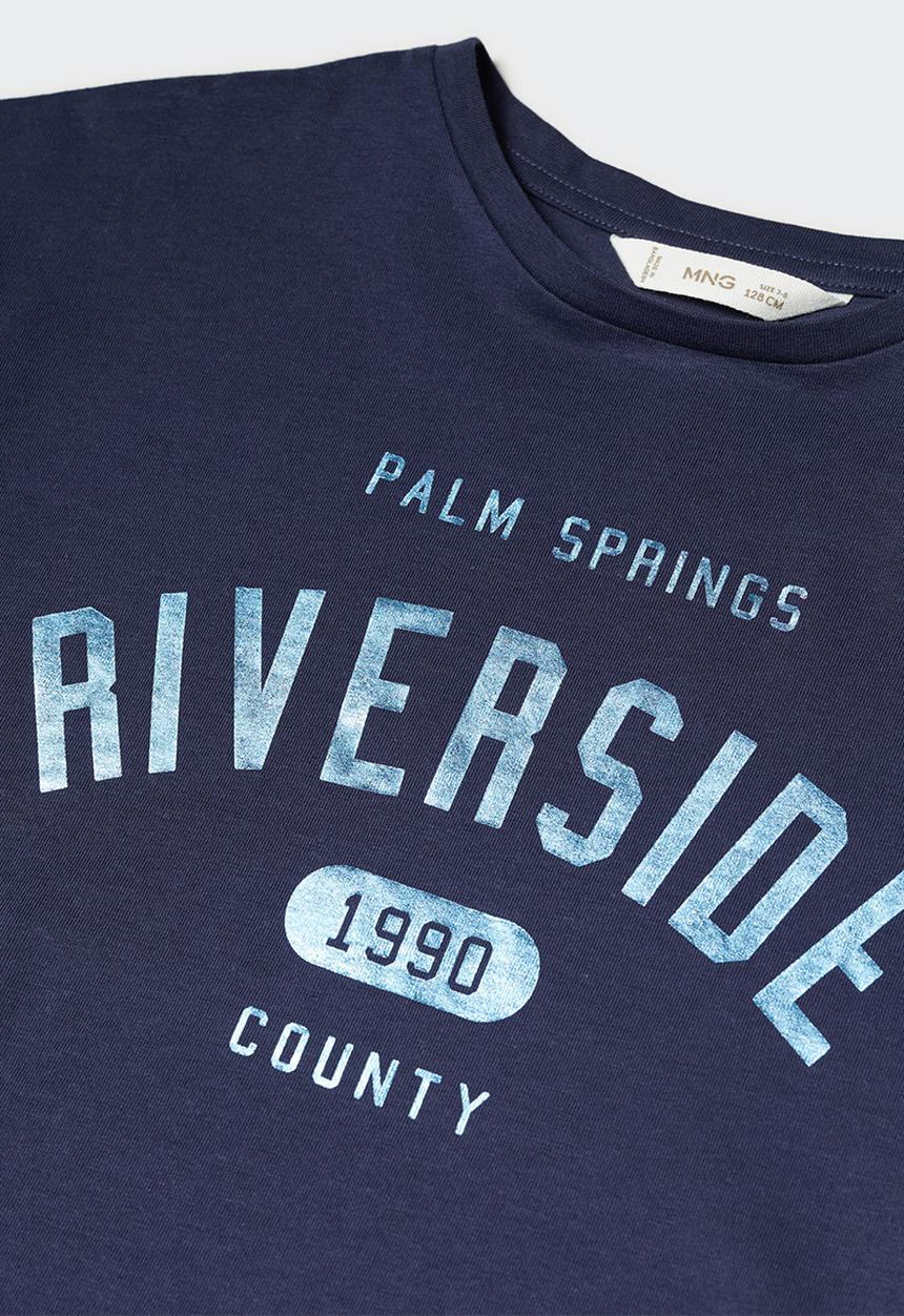 MANGO - T-shirt west - navy