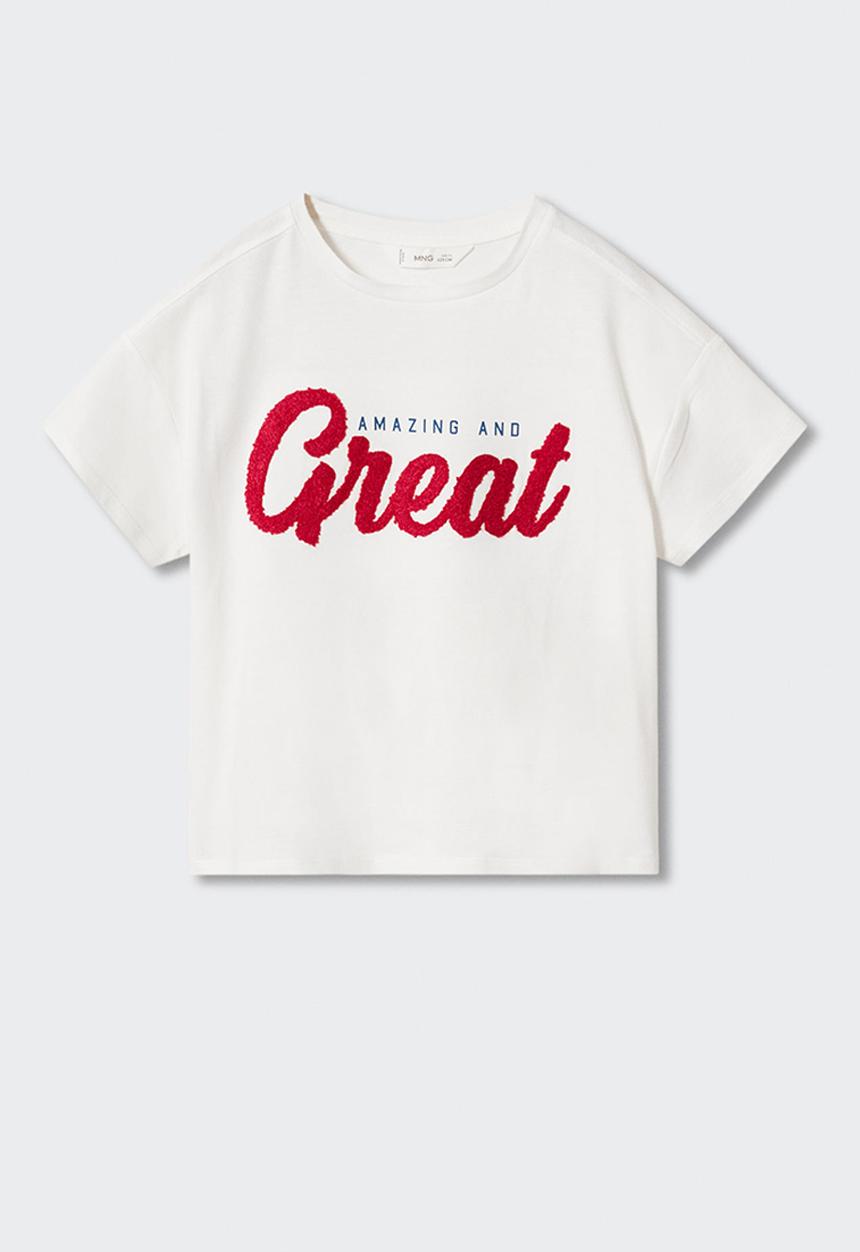 MANGO - T-shirt greatmc - off white