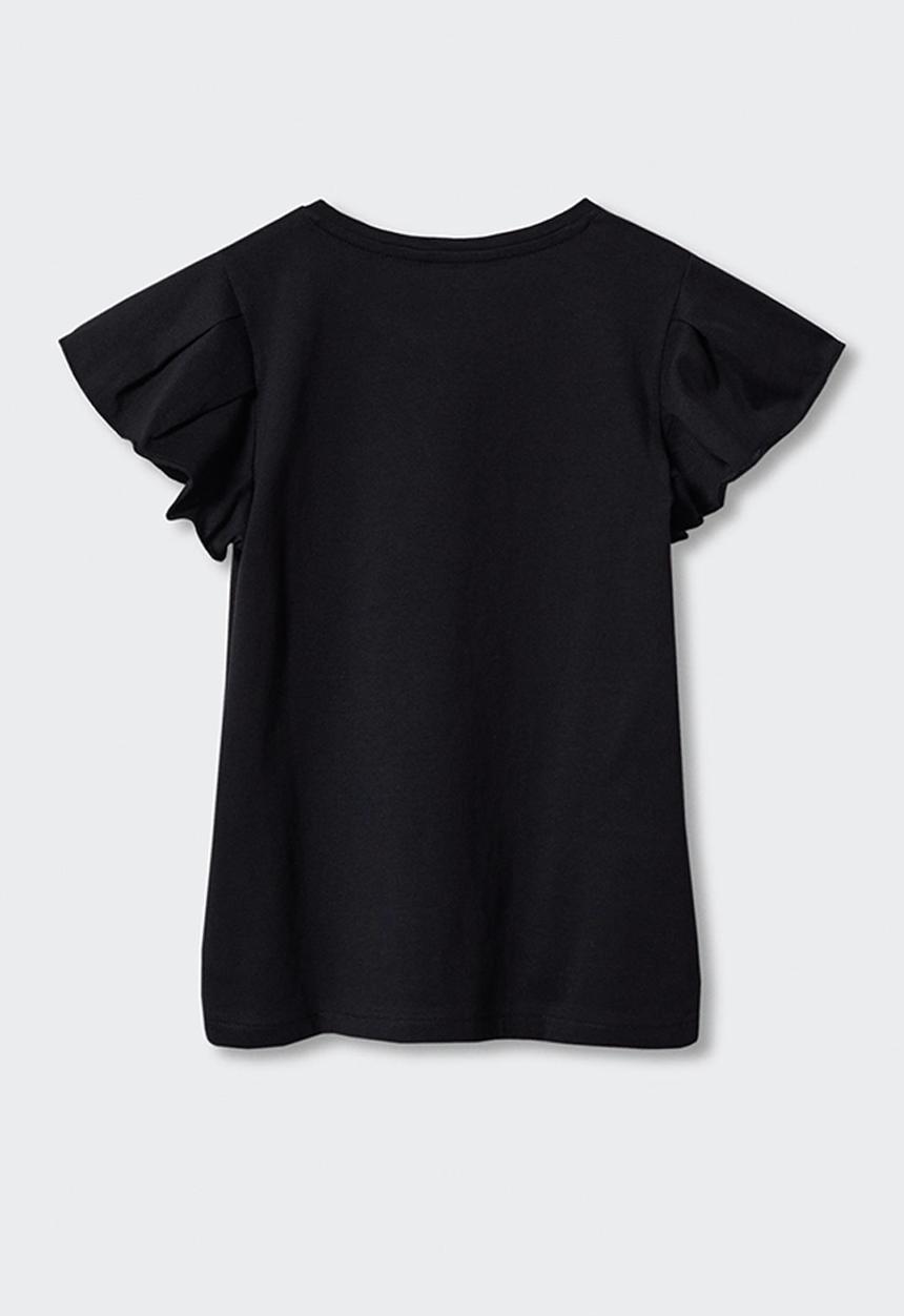 MANGO - T-shirt soft - black