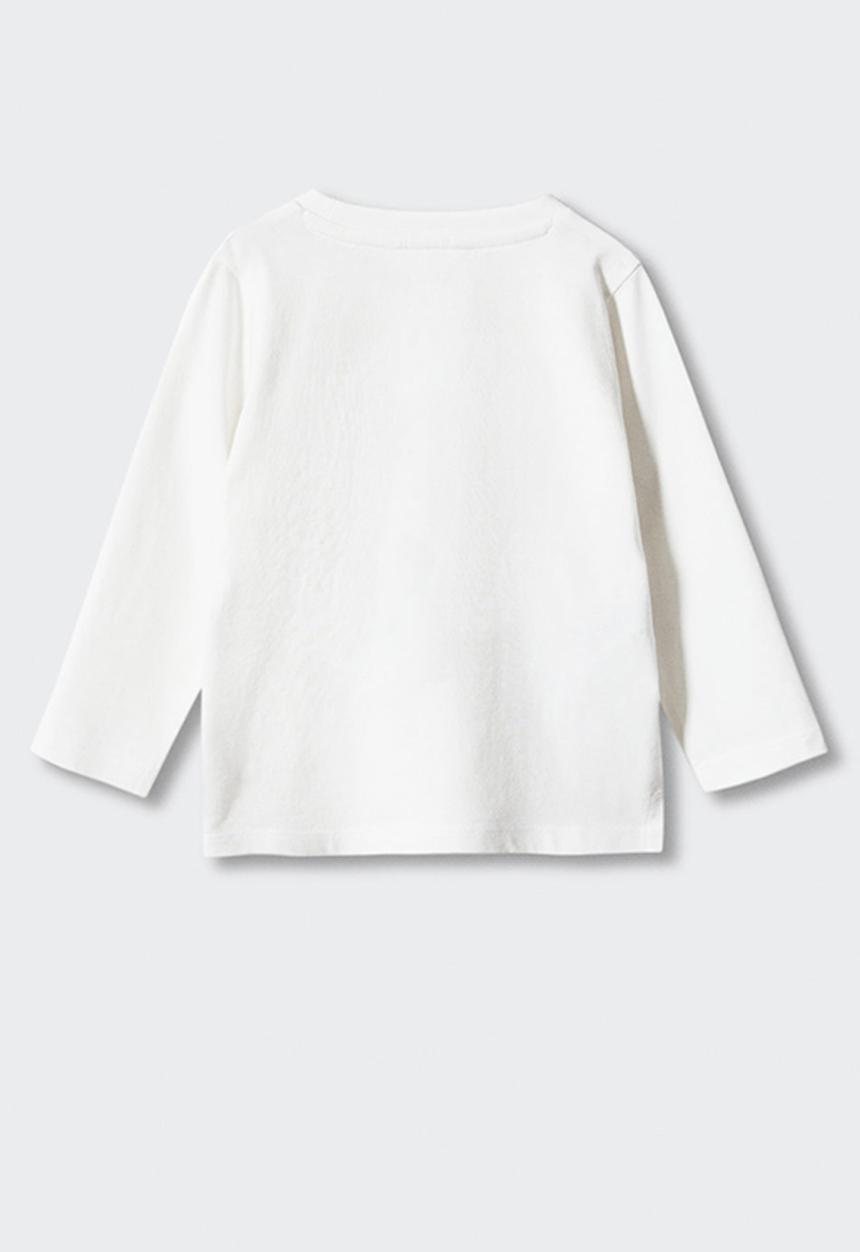 MANGO - T-shirt tres - off white