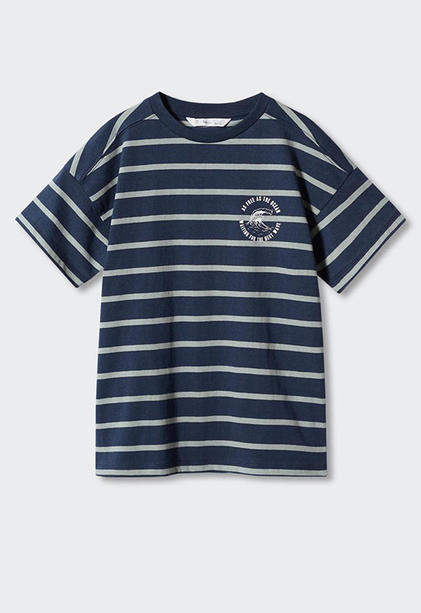 MANGO - T-shirt rules - dark blue