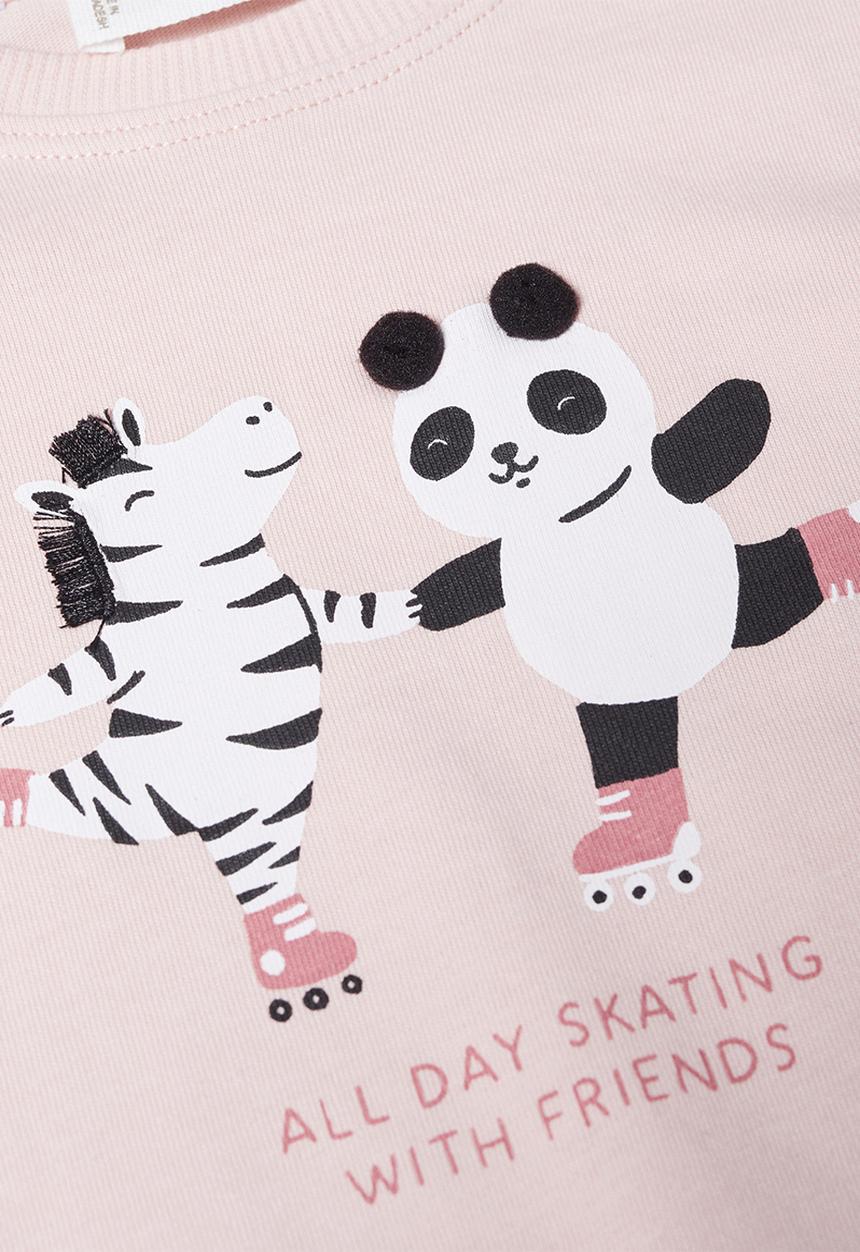 MANGO - T-shirt playing - pink