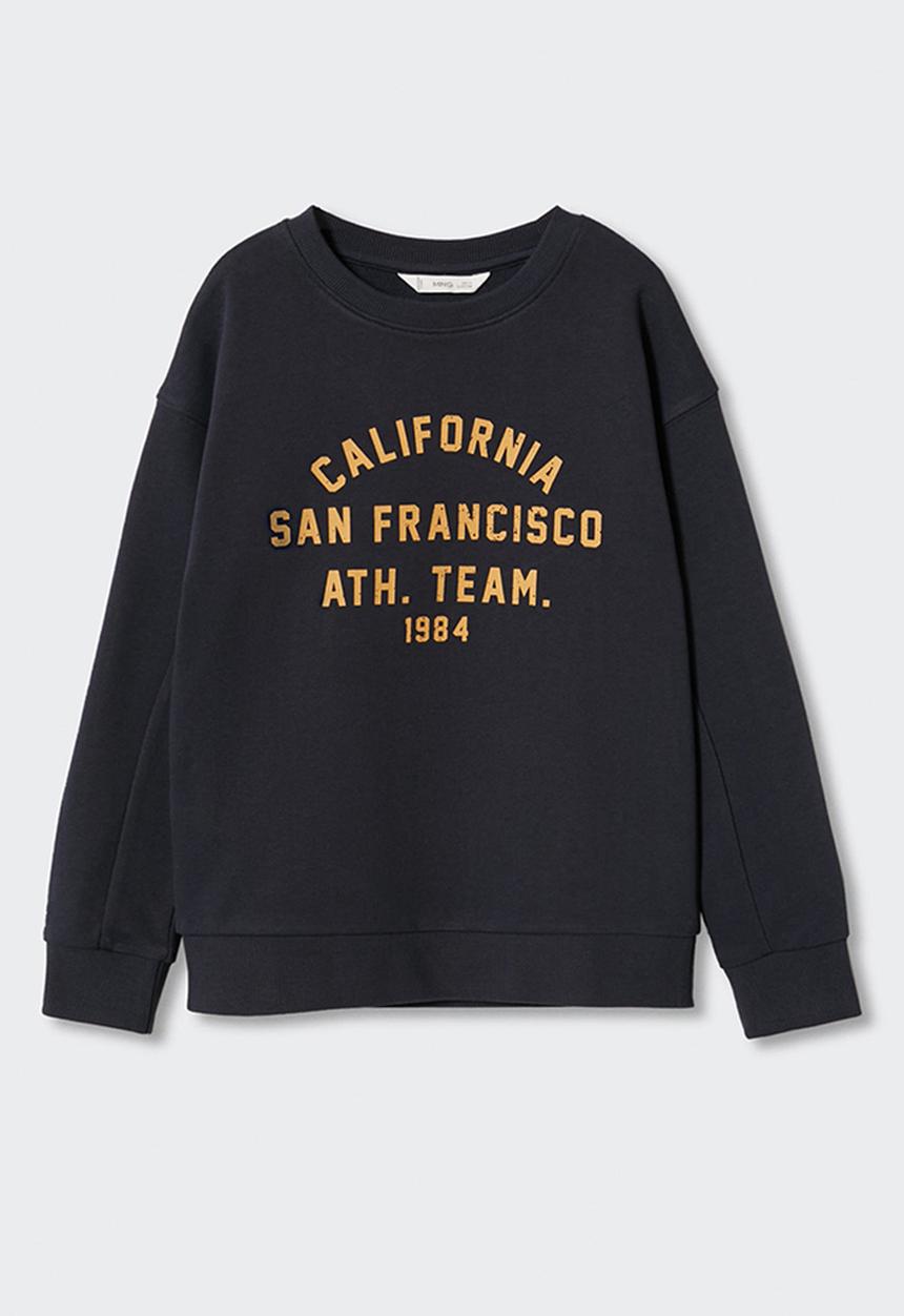 MANGO - Sweatshirt california - black
