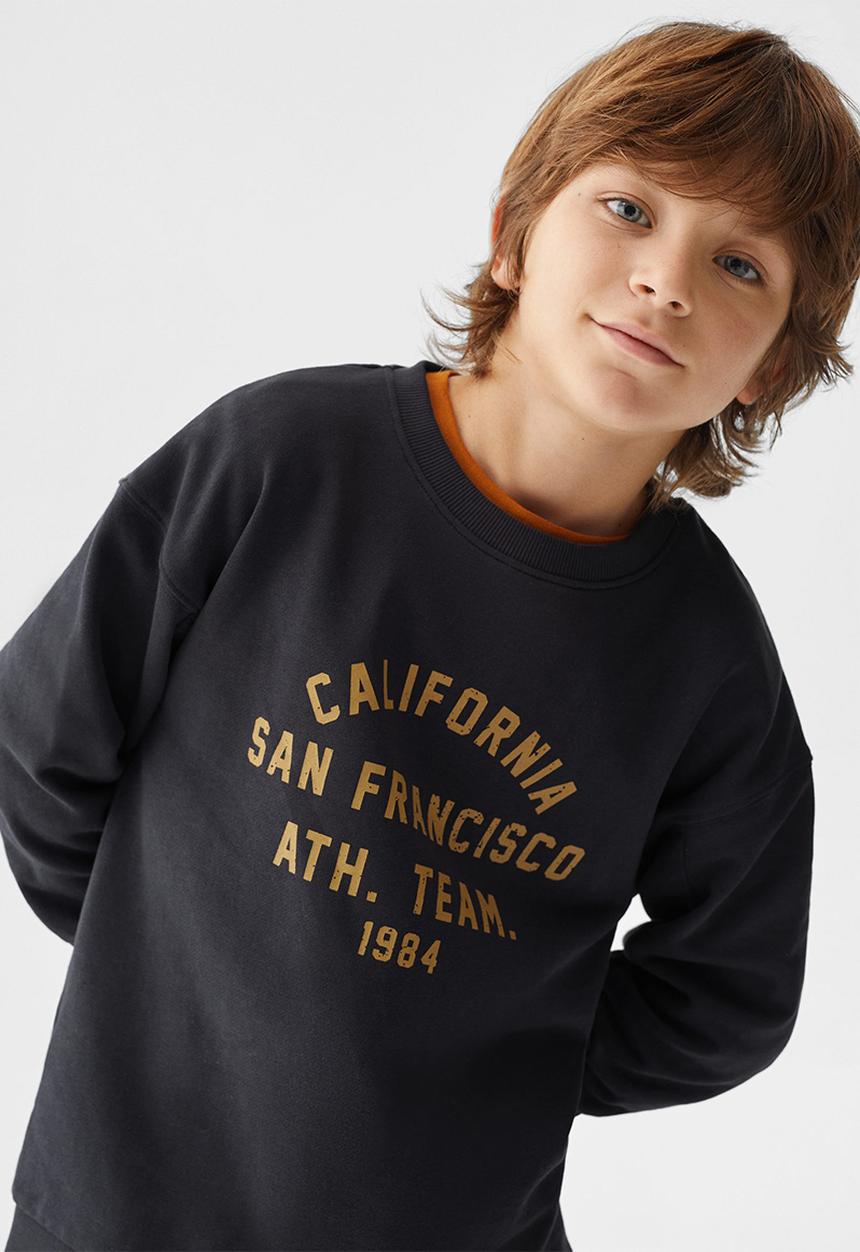 MANGO - Sweatshirt california - black