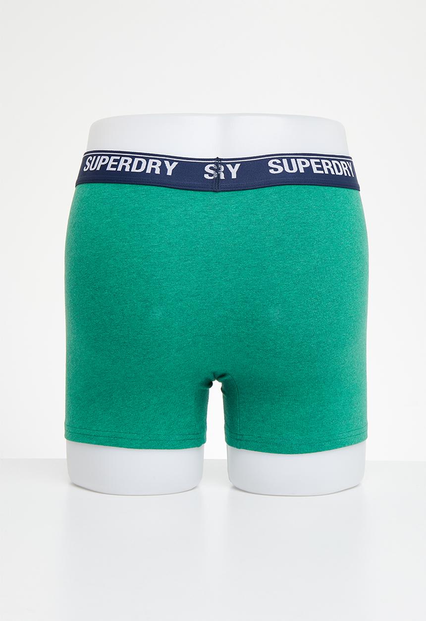 Superdry. - Boxer multi triple pack  - enamel/oregon/bright green