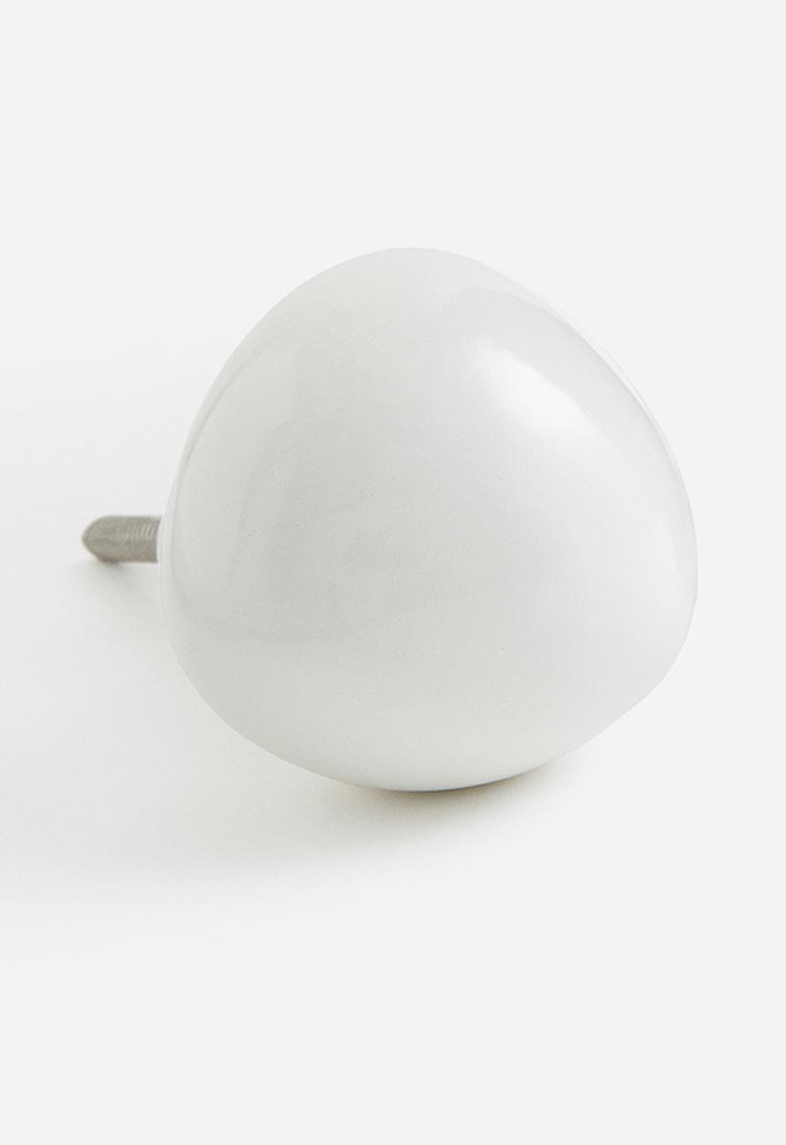 H&M - Metal knob - white