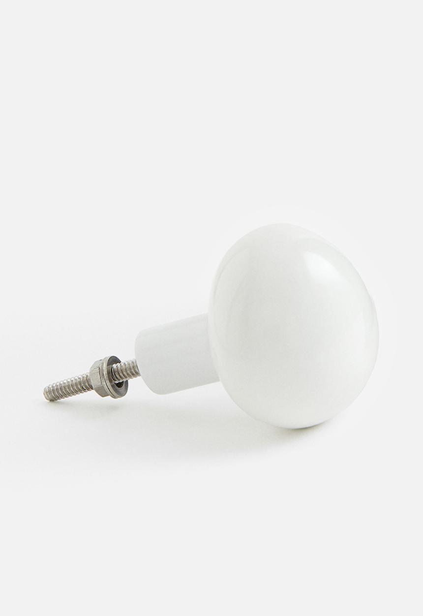 H&M - Metal knob - white