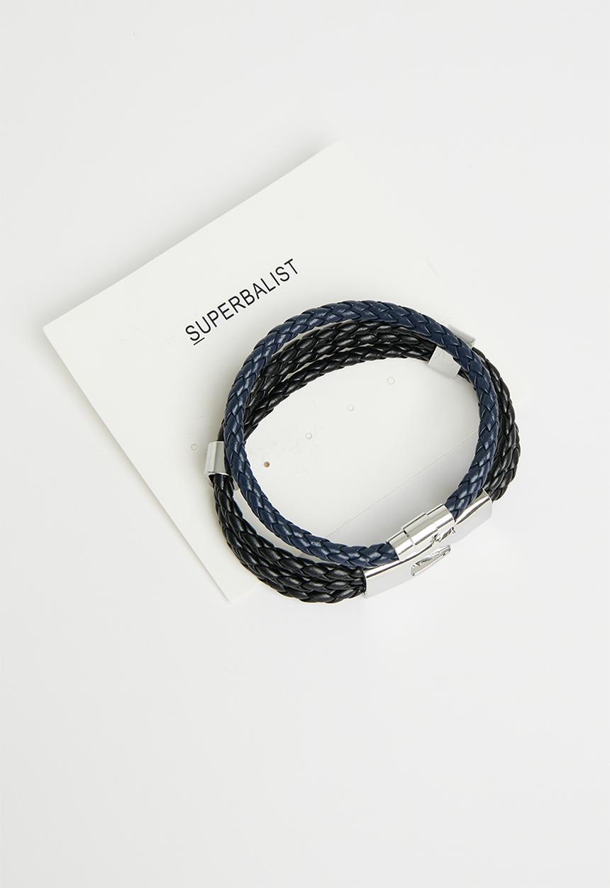 Superbalist - Abe bracelet 2 pack - black