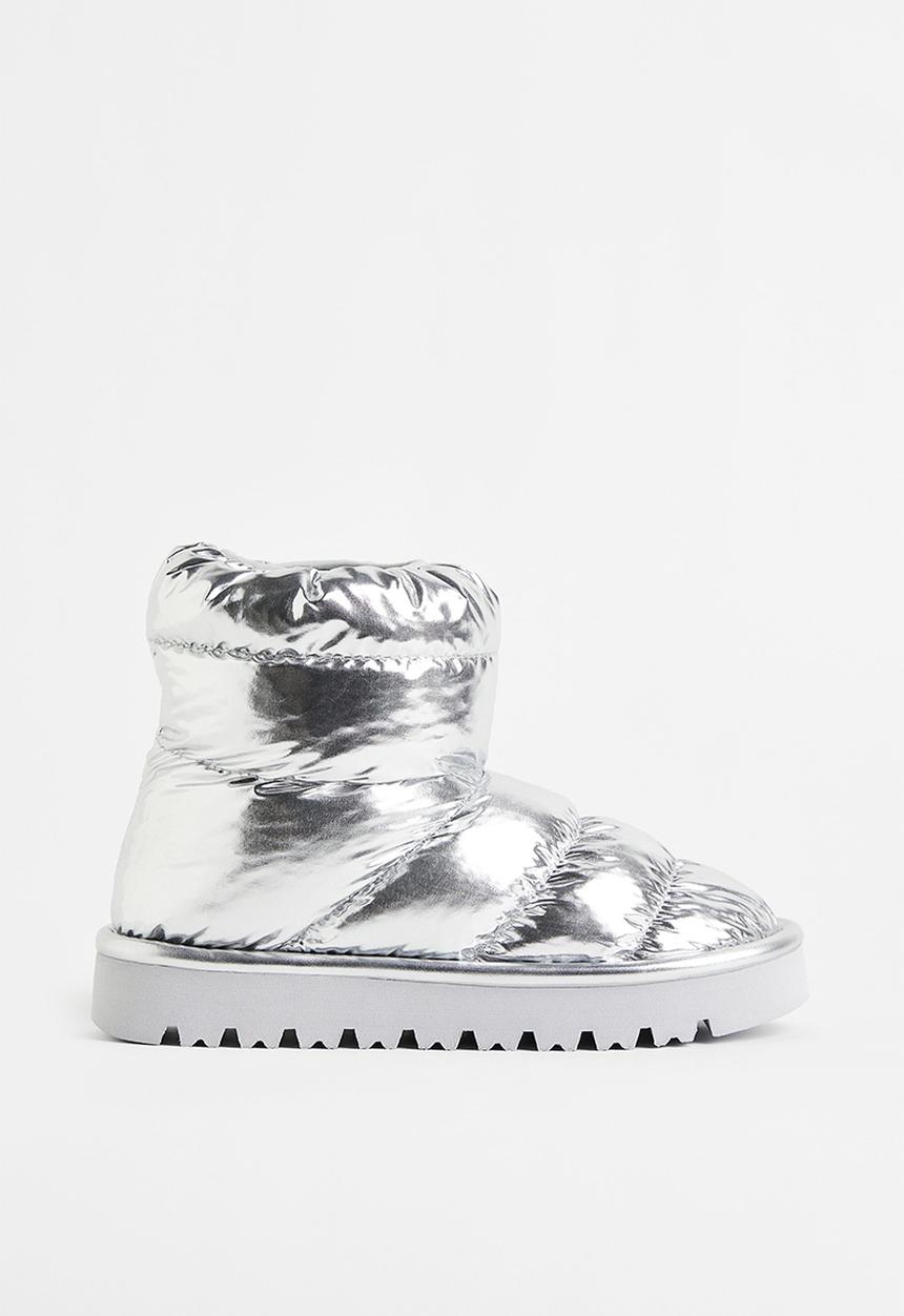 H&M - Padded boots - silver-coloured