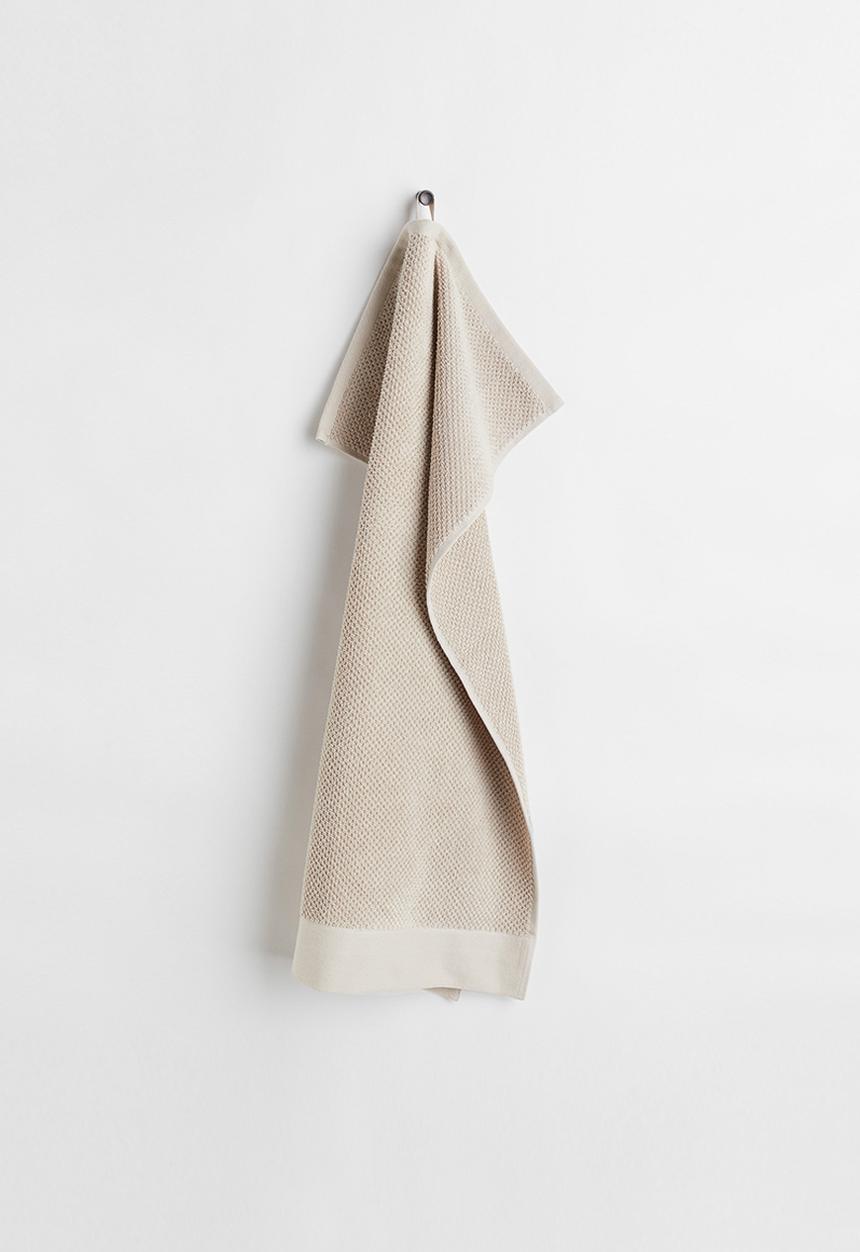 H&M - Cotton terry hand towel - light beige