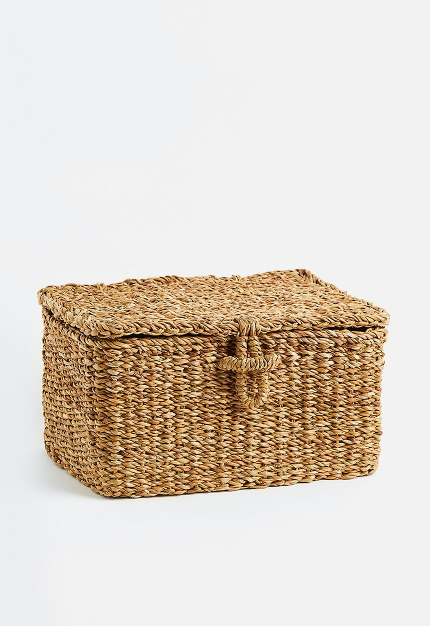 H&M - Lidded storage basket - beige