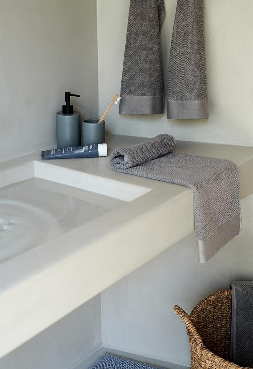 H&M - 2-pack cotton terry guest towels - grey
