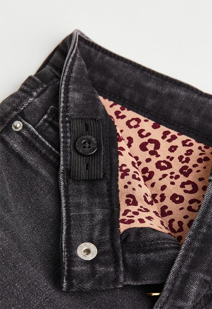 H&M - Skinny fit lined jeans - black