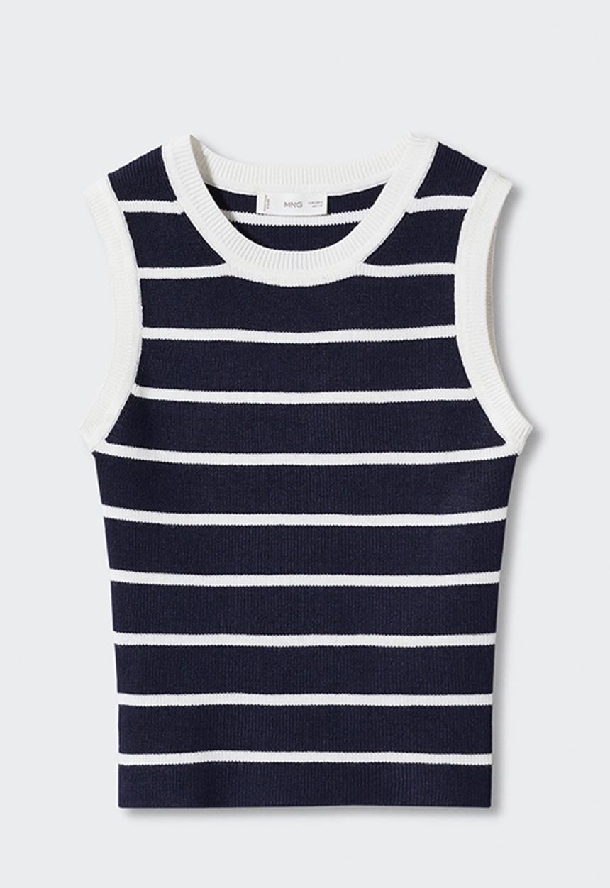 MANGO - Top marino - navy