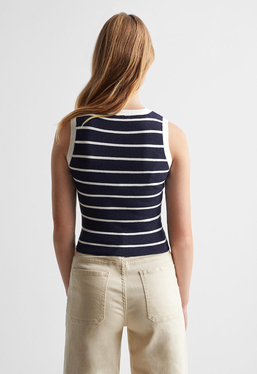 MANGO - Top marino - navy