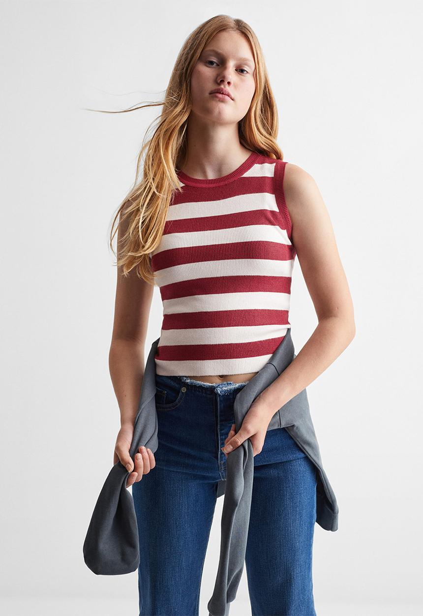 MANGO - Top marino - red