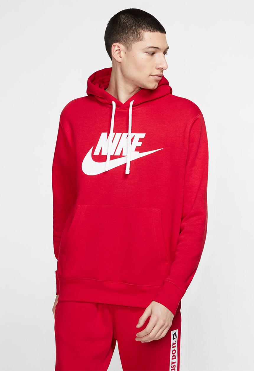 Nike - NSW club hoodie po bb gx - red