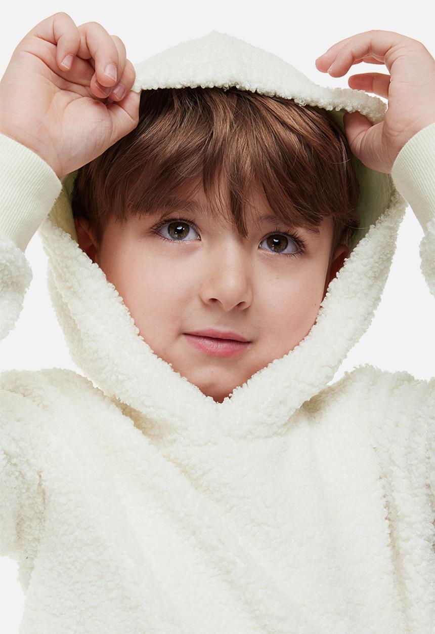 H&M - Hoodie - natural white