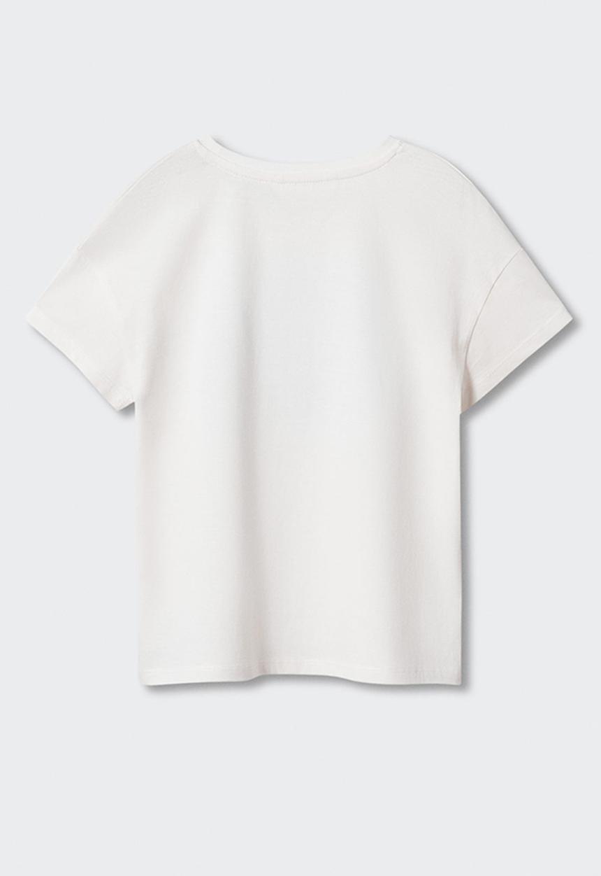 MANGO - T-shirt you - off white